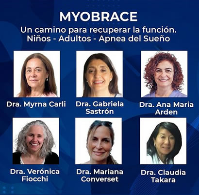 Dra. Myrna Carli, Dra. Gabriela Sastrón, Dra. Ana María Arden, Dra. Verónica Fiocchi, Dra. Mariana Converset y Dra. Claudia Takara.