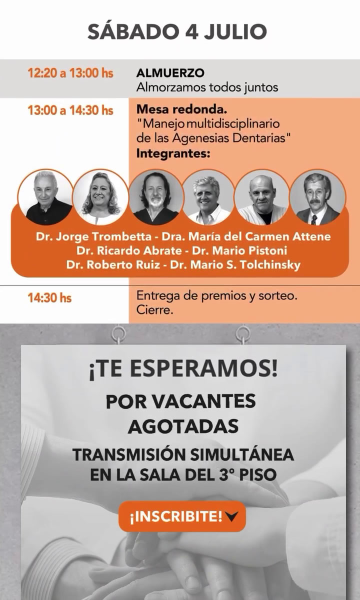 Jornadas 2 Días con La Ortopedia y La Ortodoncia 2026 - Agenda Sábado 5 de julio