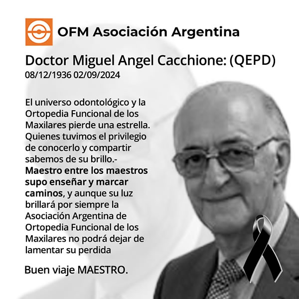 LA OFM ASOCIACIN ARGENTINA DESPIDE A UN GRANDE