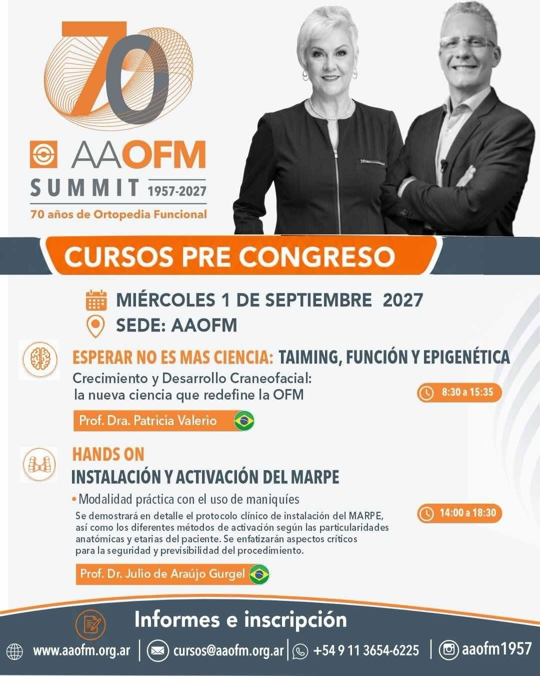 SUMMIT 70 AÑOS 1957-2027 - CURSOS PRECONGRESO