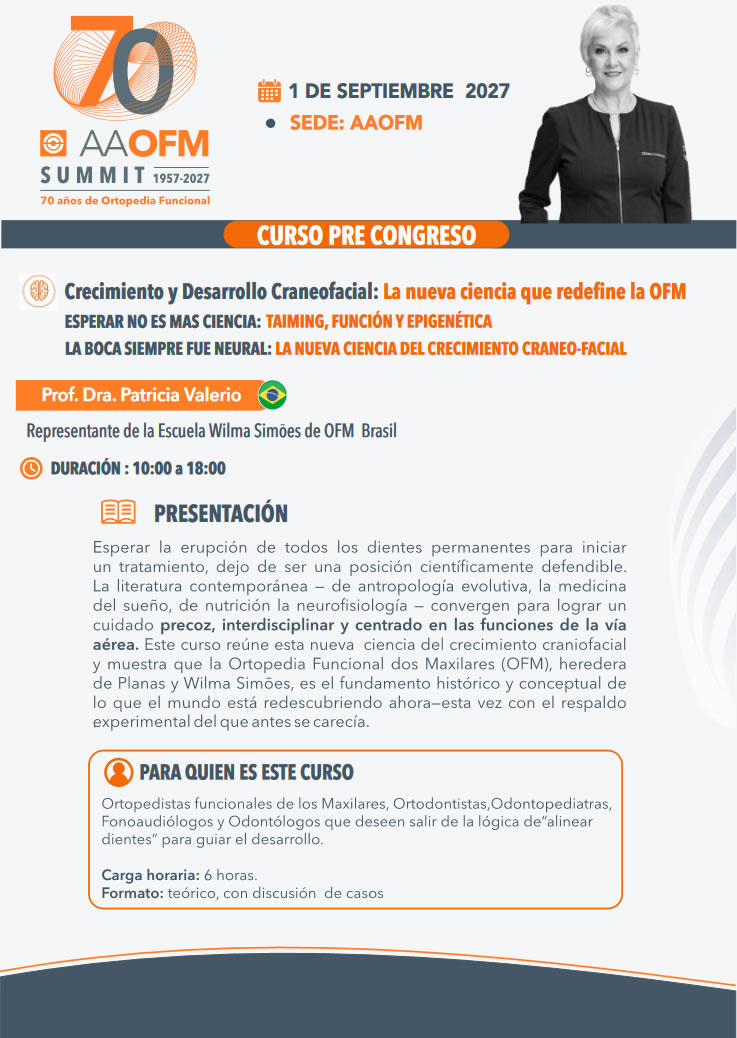 SUMMIT 70 AÑOS 1957-2027 - CURSOS PRECONGRESO