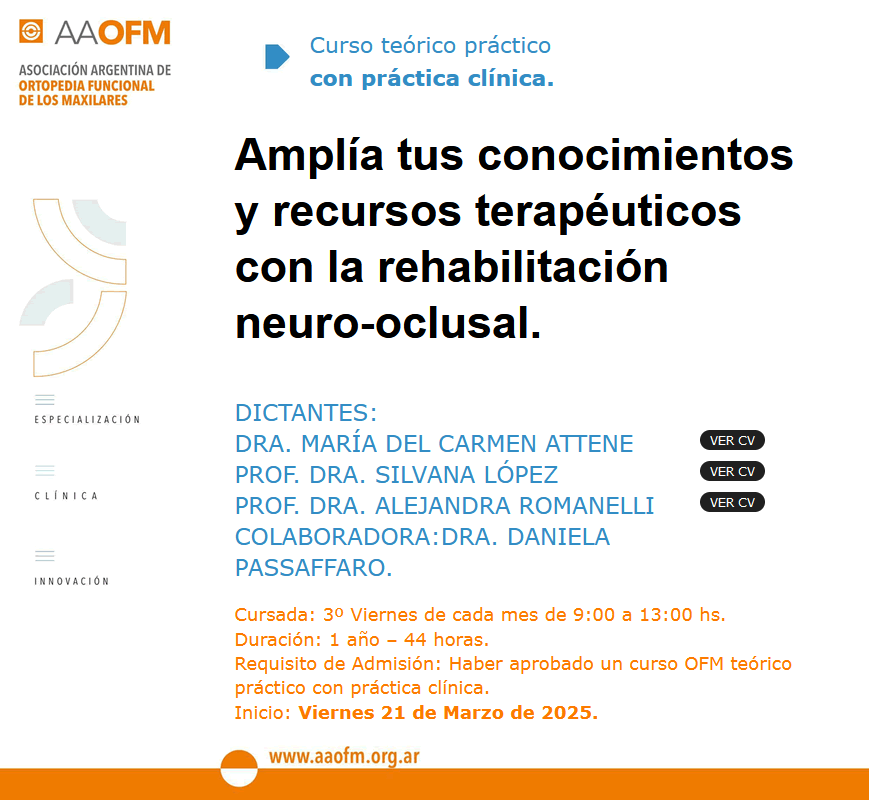 Cursos Anuales de Perfeccionamiento 2025/03
Dra. María del Carmen Attene - Prof. Dra. Silvana López - Prof. Dra. Alejandra Romanelli