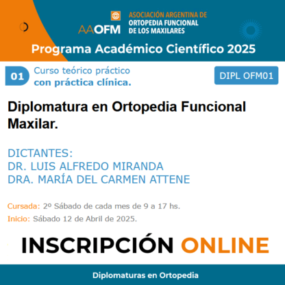 Diplomaturas en Ortopedia 2025/01 Dr. Luis Alfredo Miranda - Dra. María del Carmen Attene