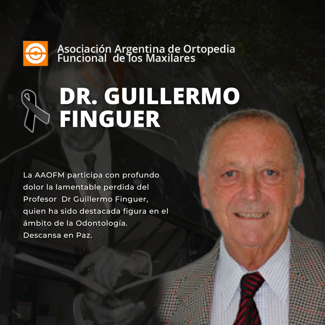 LA OFM ASOCIACIN ARGENTINA participa con profundo dolor la lamentable perdida del Profesor Dr. Guillermo Finguer